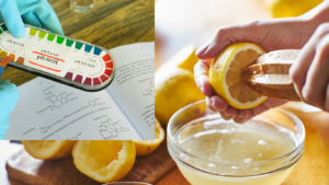 lowering pH levels with lemon juice